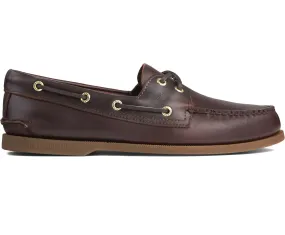 Men's Authentic Original 2-Eye Wide Leather Amaretto