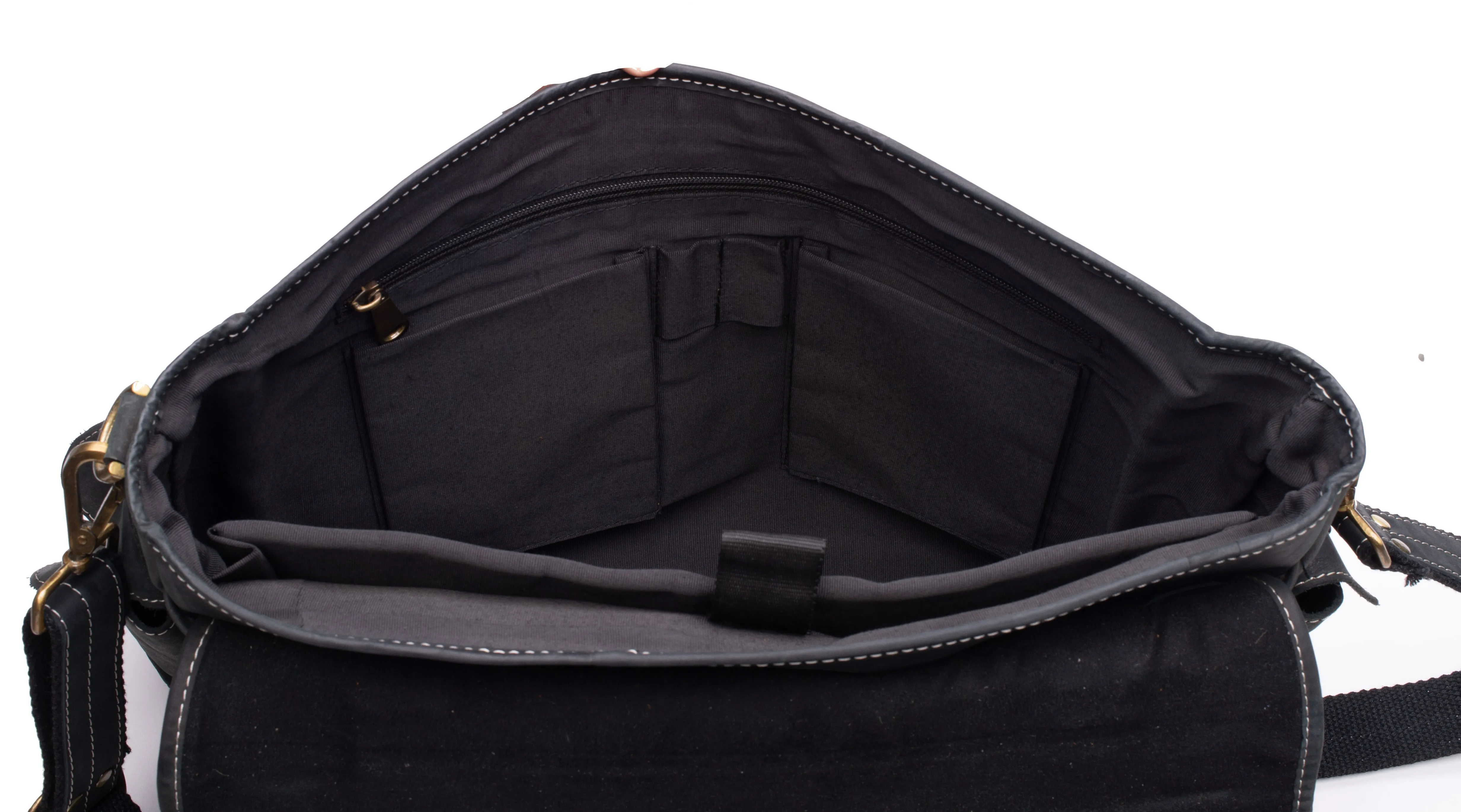 Men's business leather messenger / Laptop bag