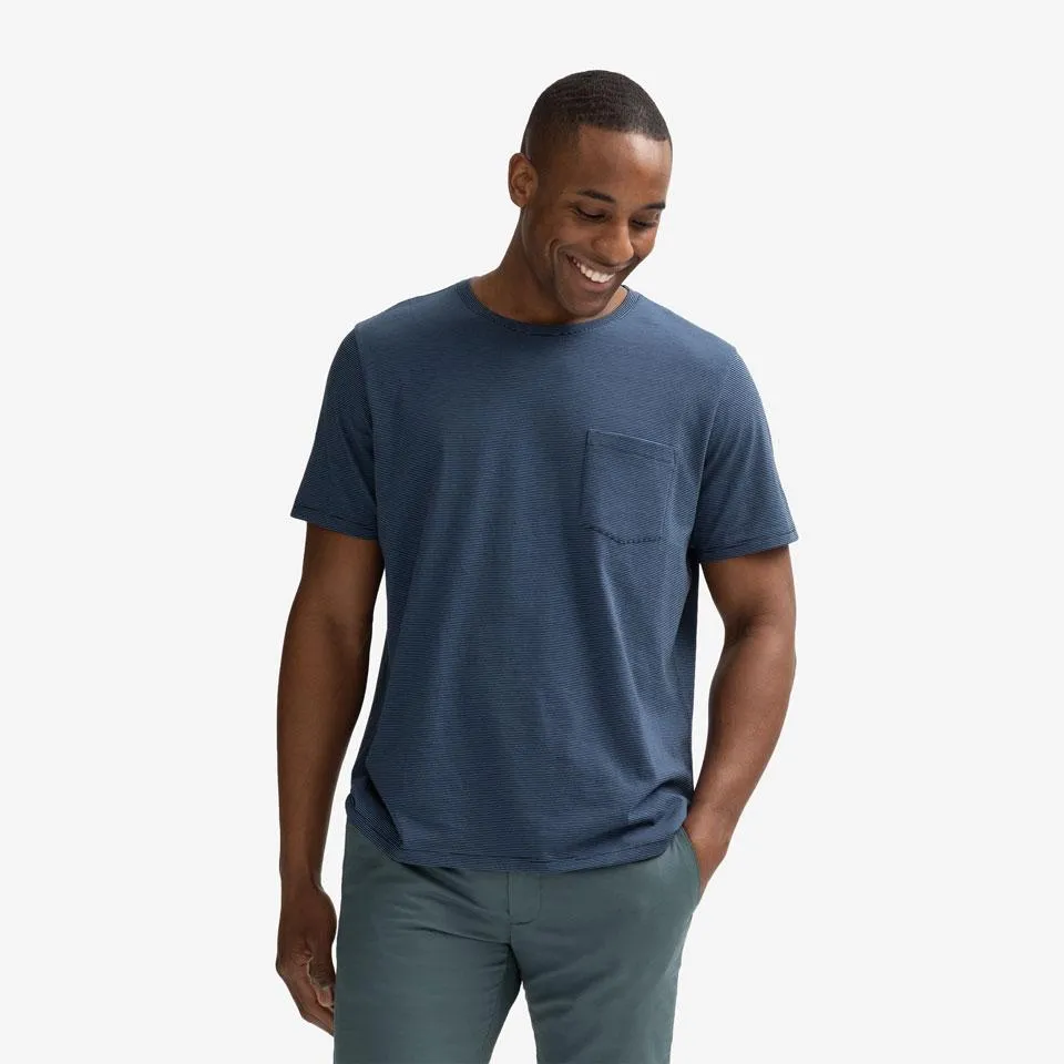 Men's Pima Cotton Pocket Crew Neck T-Shirt