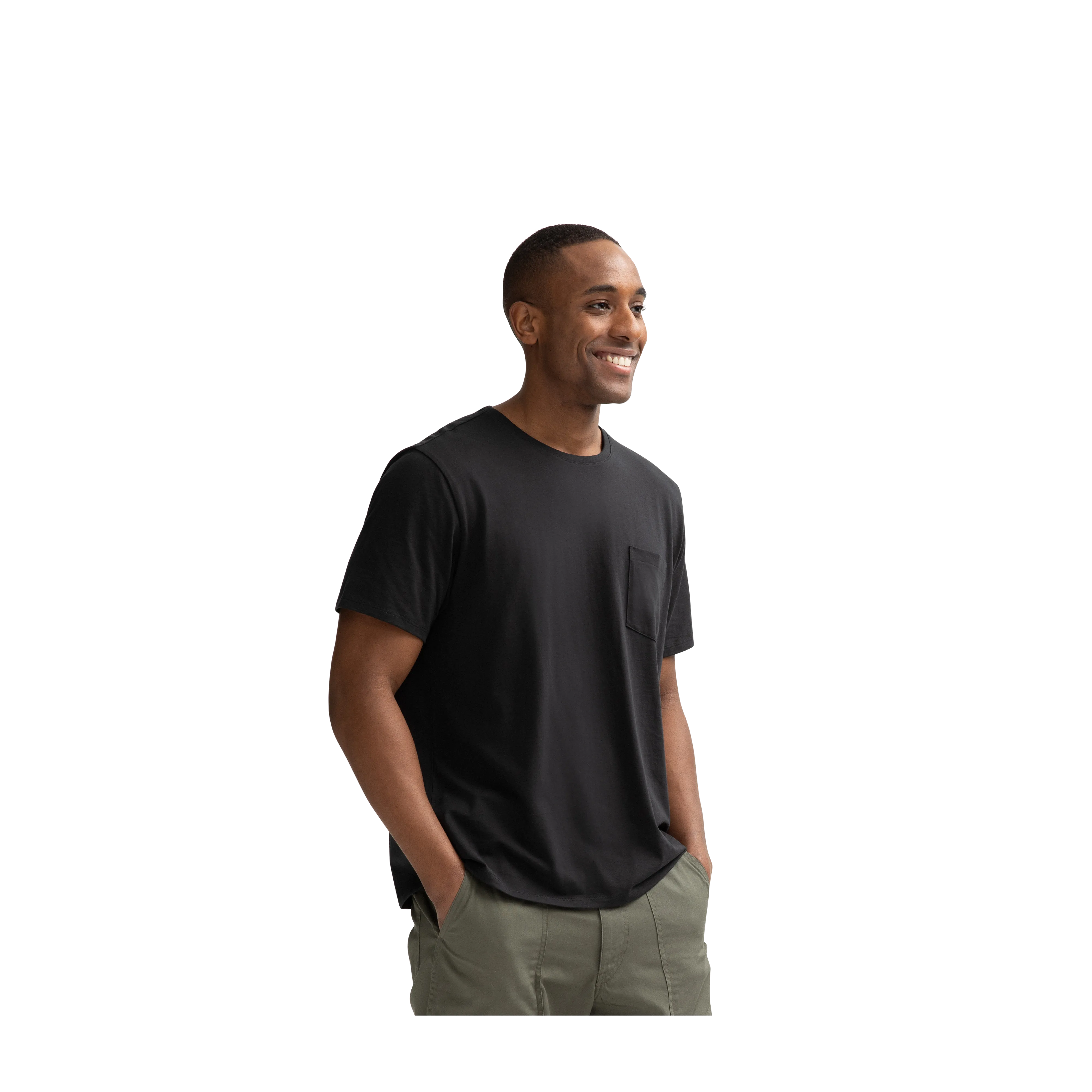 Men's Pima Cotton Pocket Crew Neck T-Shirt