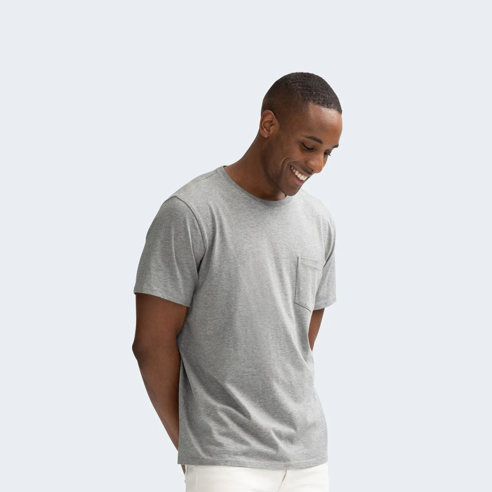 Men's Pima Cotton Pocket Crew Neck T-Shirt