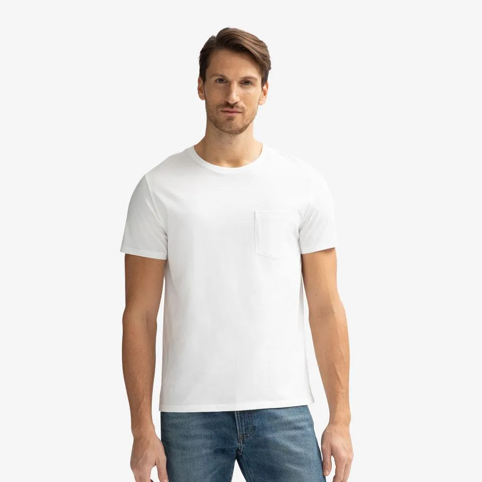 Men's Pima Cotton Pocket Crew Neck T-Shirt