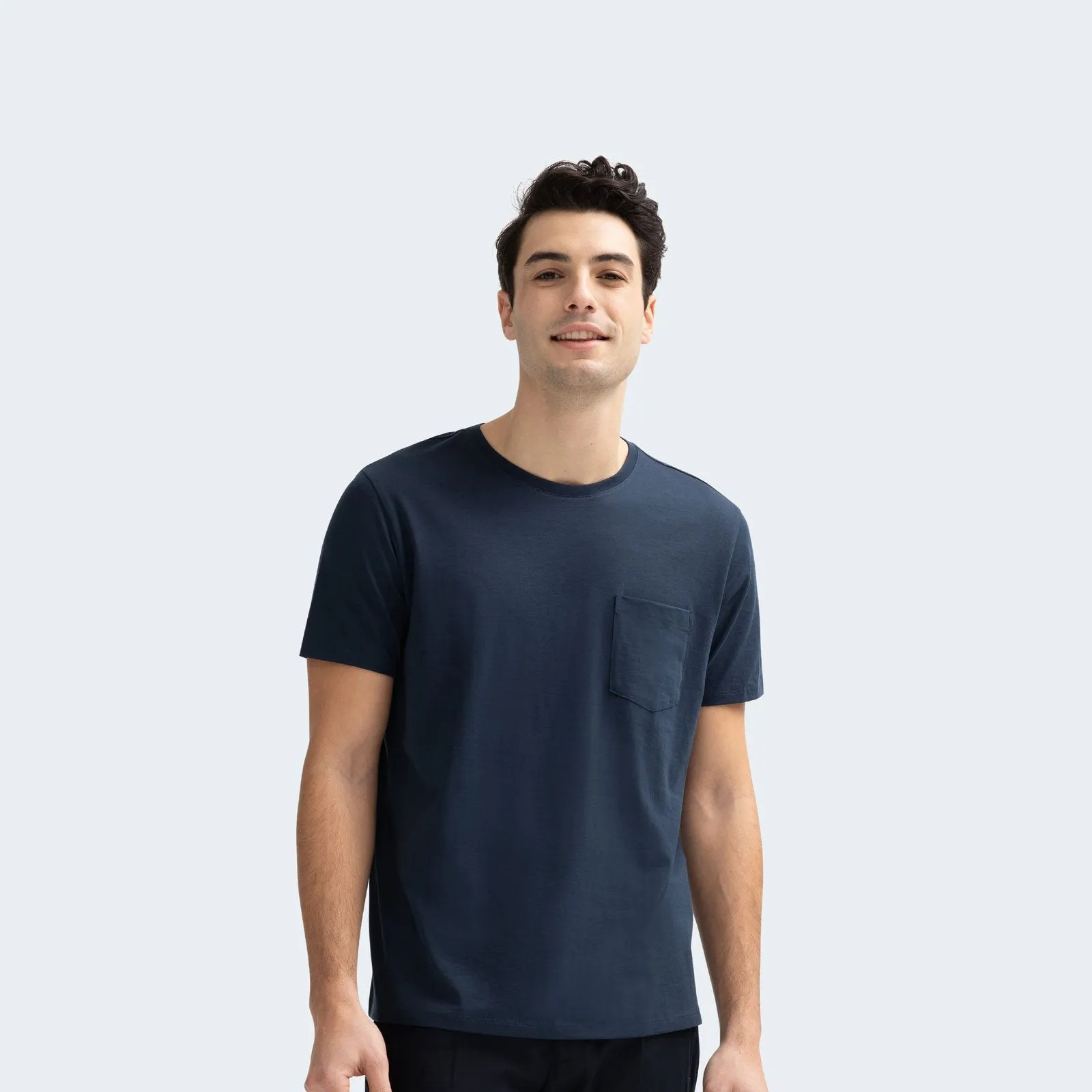 Men's Pima Cotton Pocket Crew Neck T-Shirt