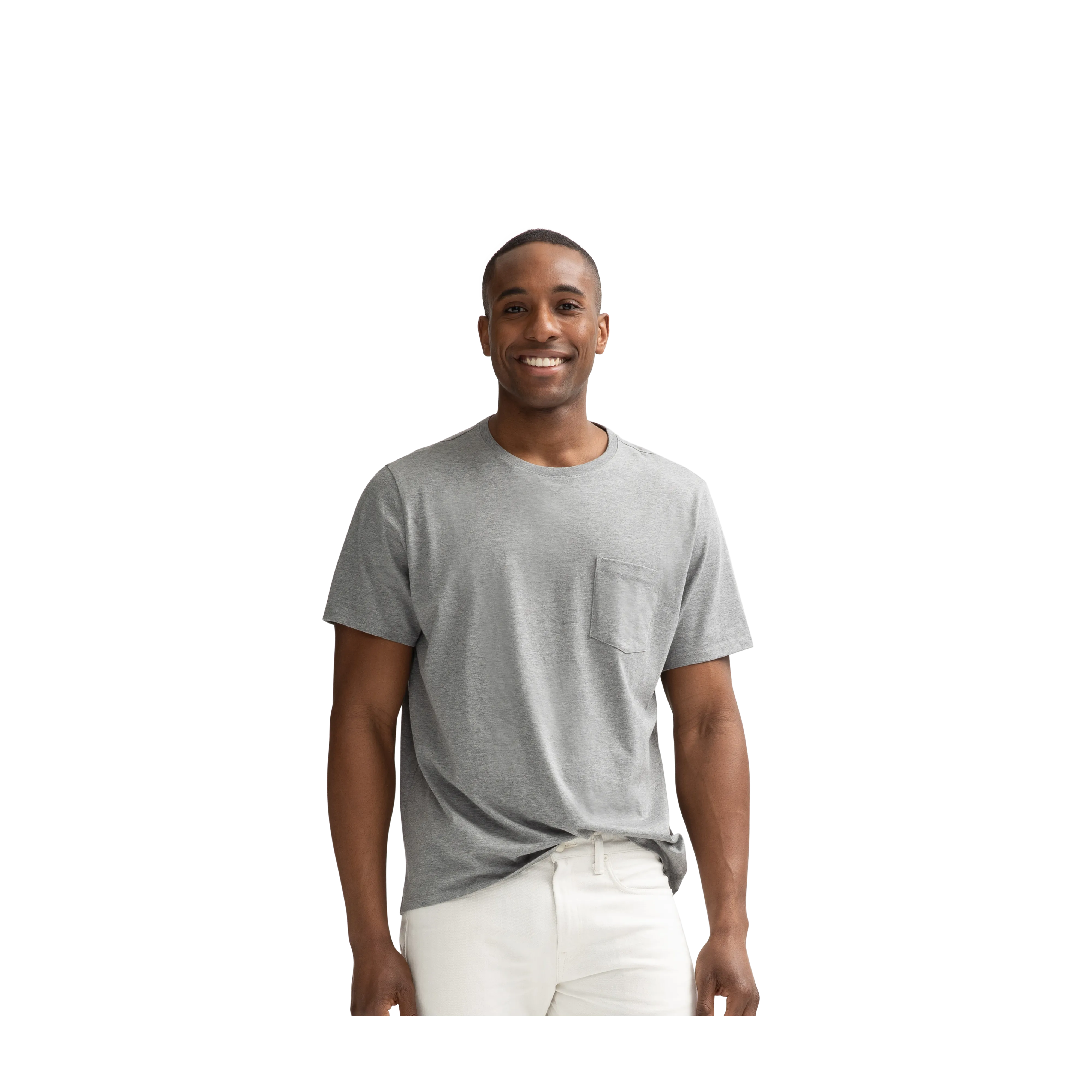 Men's Pima Cotton Pocket Crew Neck T-Shirt