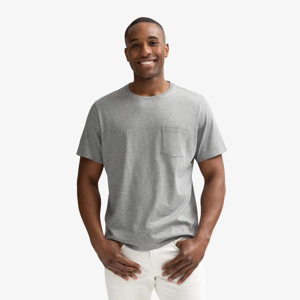 Men's Pima Cotton Pocket Crew Neck T-Shirt