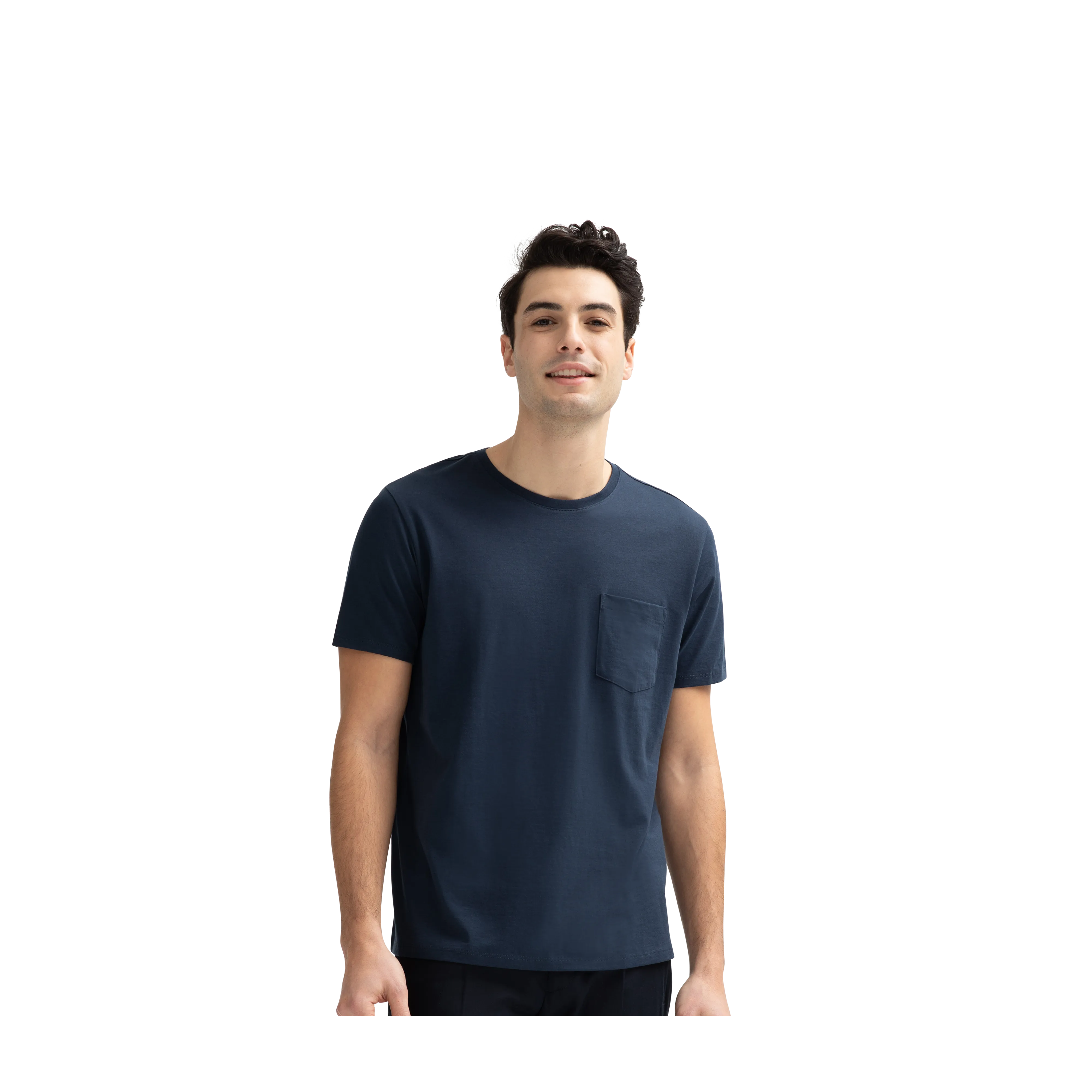 Men's Pima Cotton Pocket Crew Neck T-Shirt