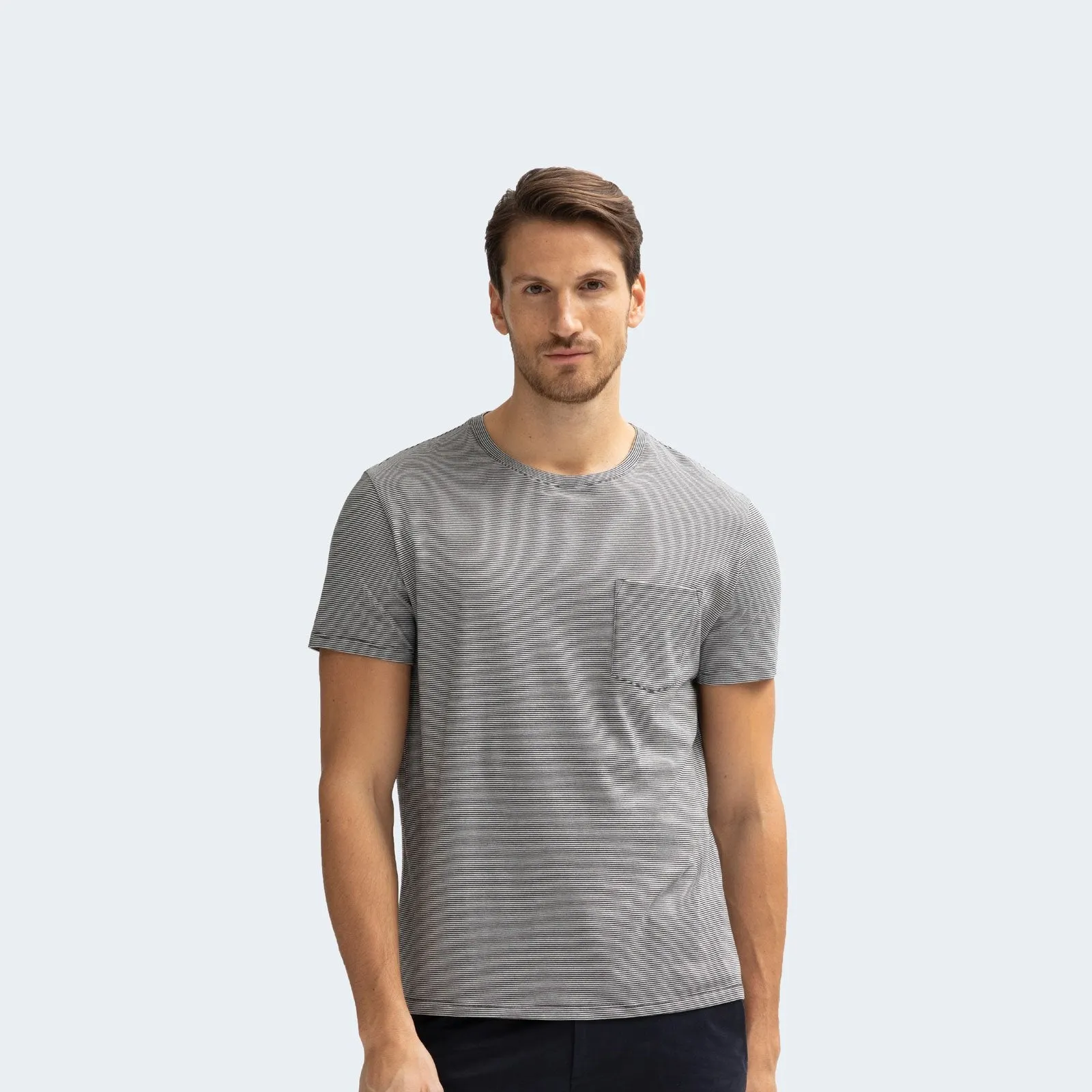 Men's Pima Cotton Pocket Crew Neck T-Shirt