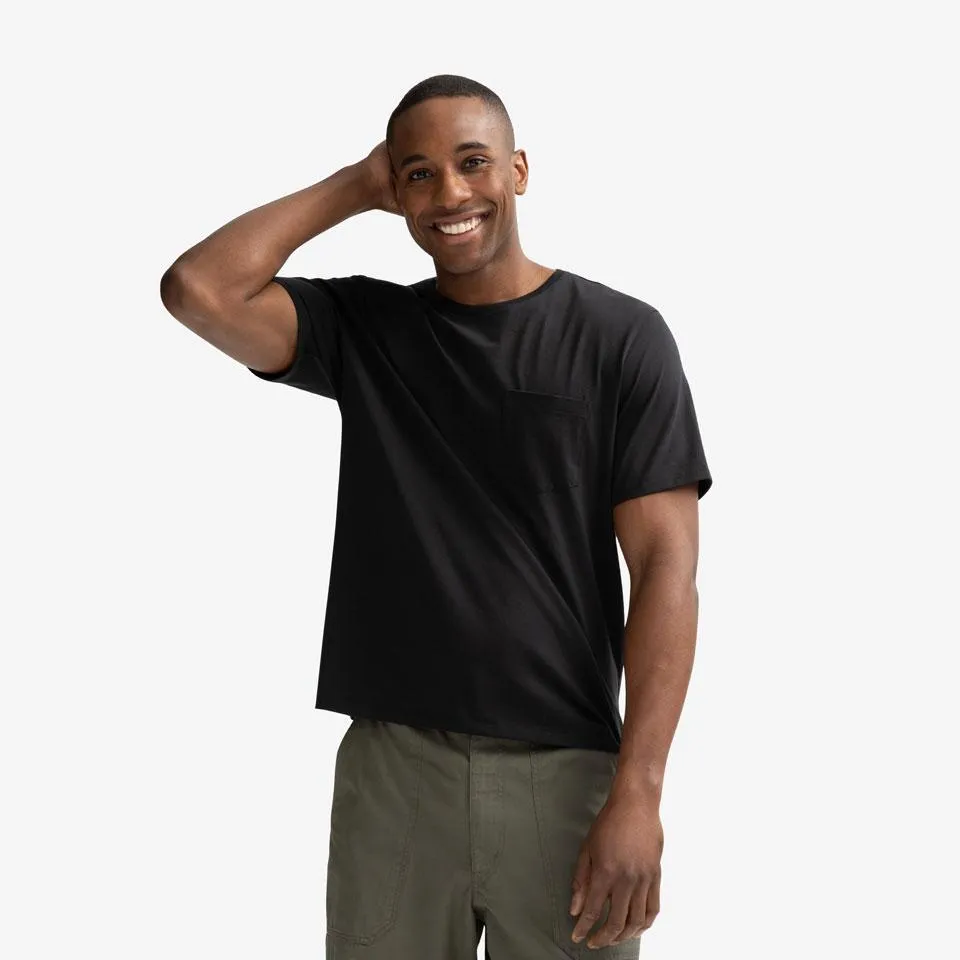 Men's Pima Cotton Pocket Crew Neck T-Shirt