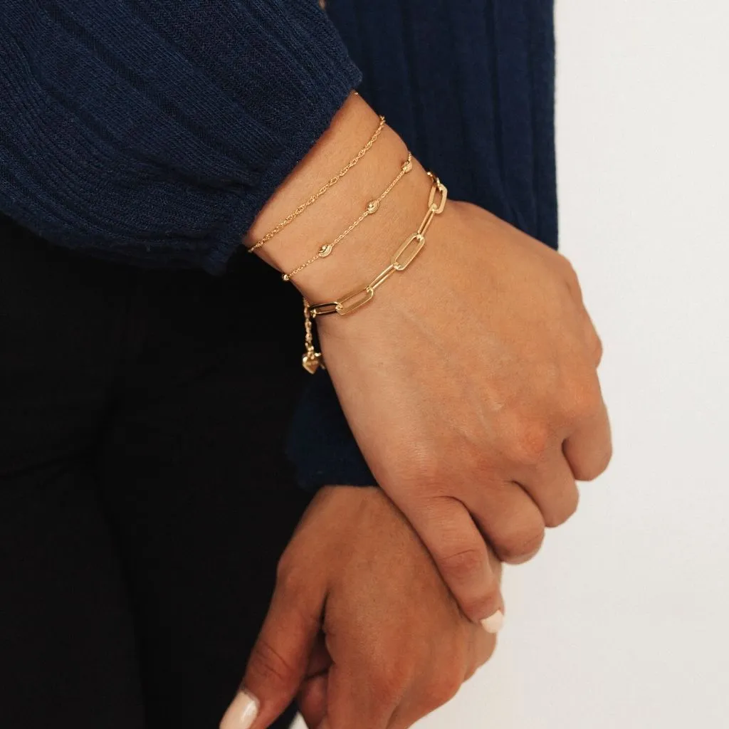 Moda Gold Layering Bracelet Stack