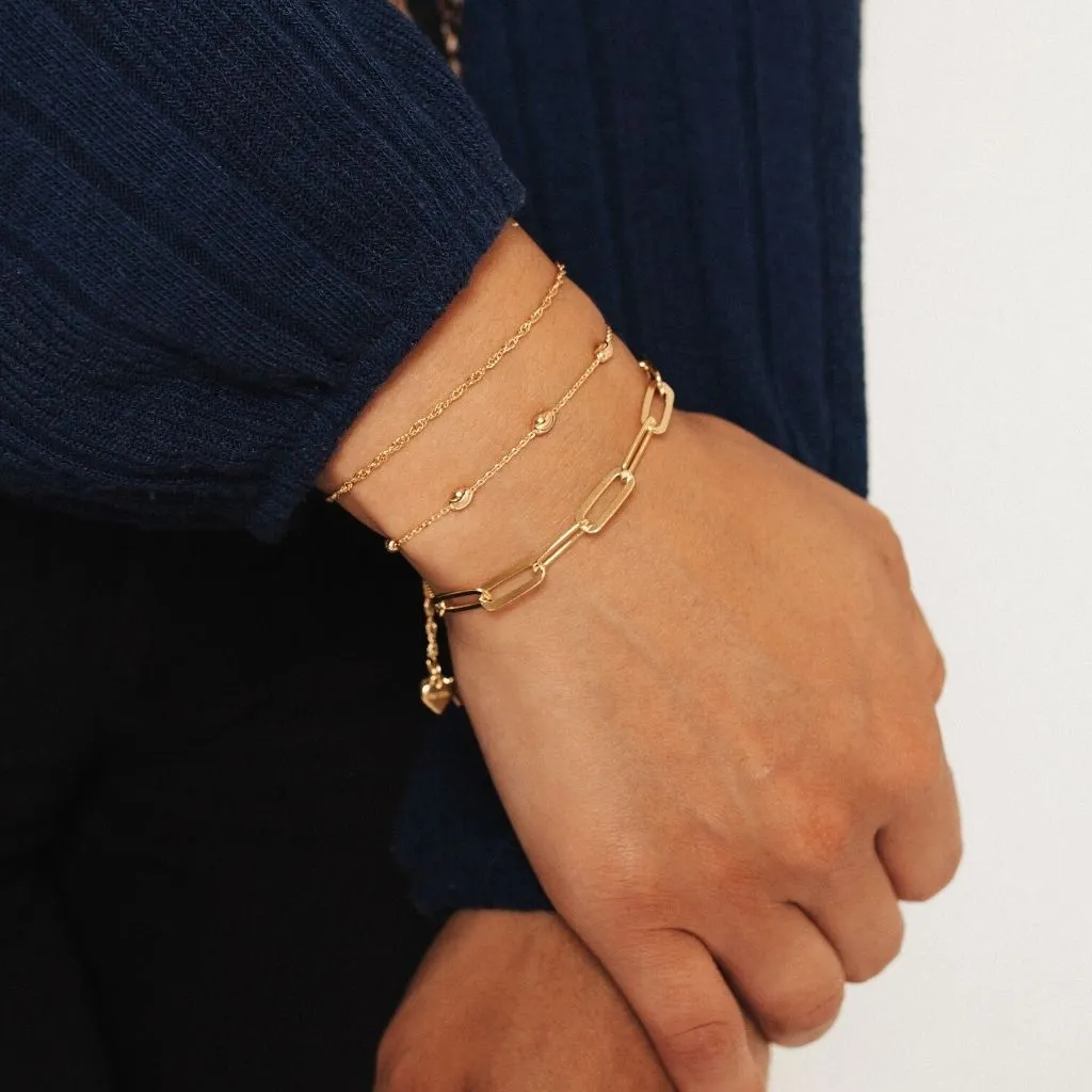 Moda Gold Layering Bracelet Stack