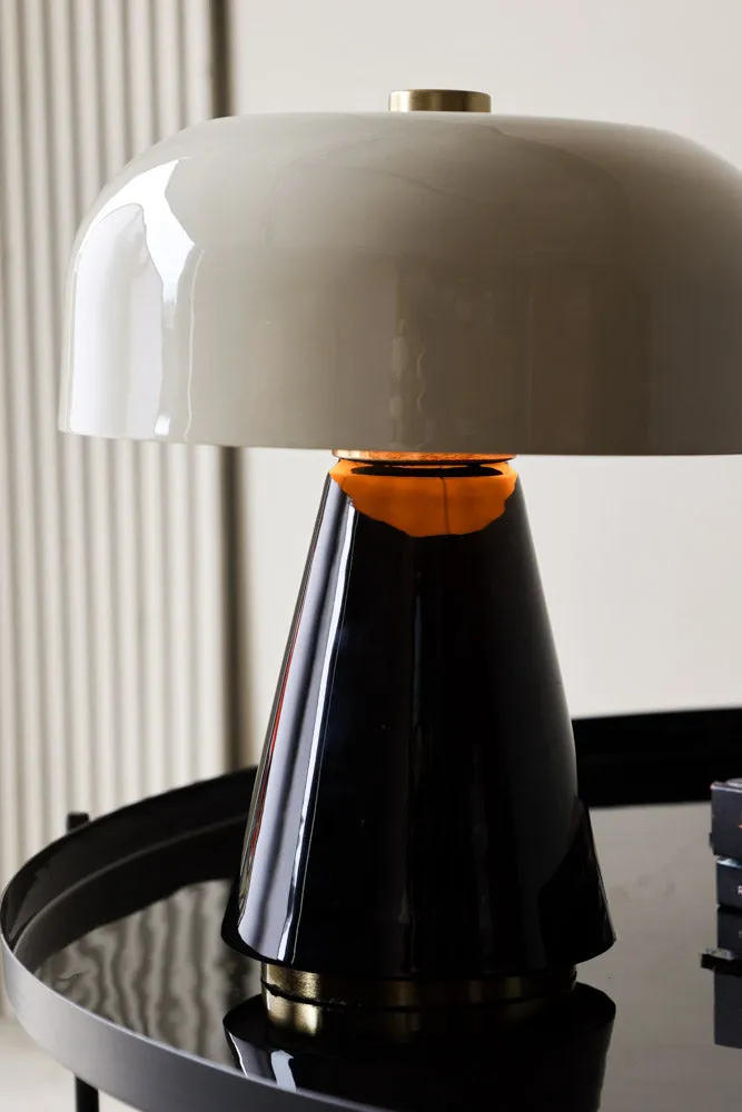 Monochrome Metal Table Lamp