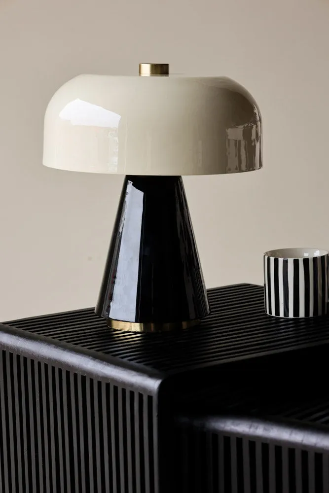 Monochrome Metal Table Lamp