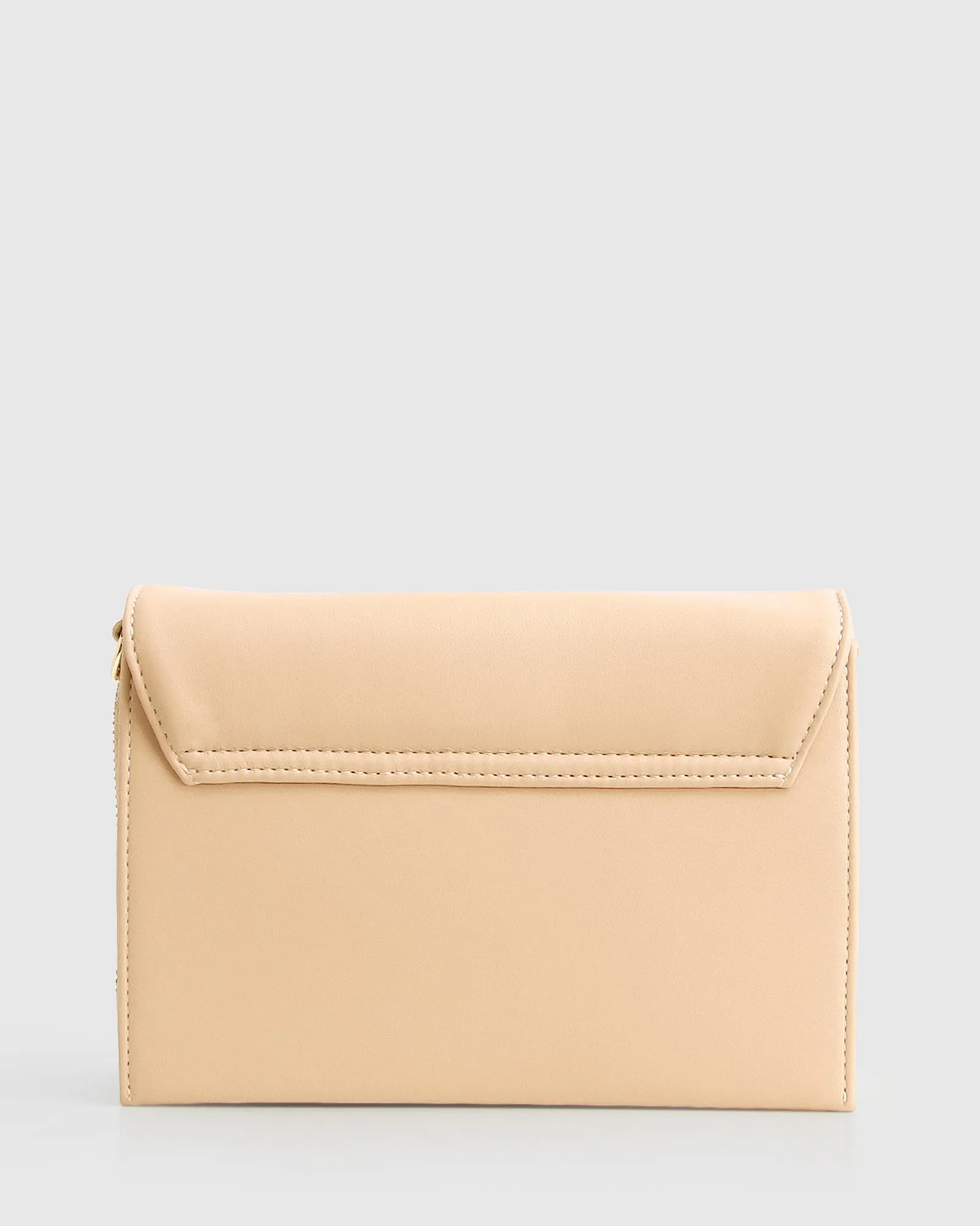 Moonlit Drive Leather Crossbody Bag - Latte