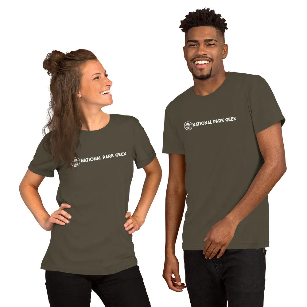 National Park Geek White In-Line T-Shirt