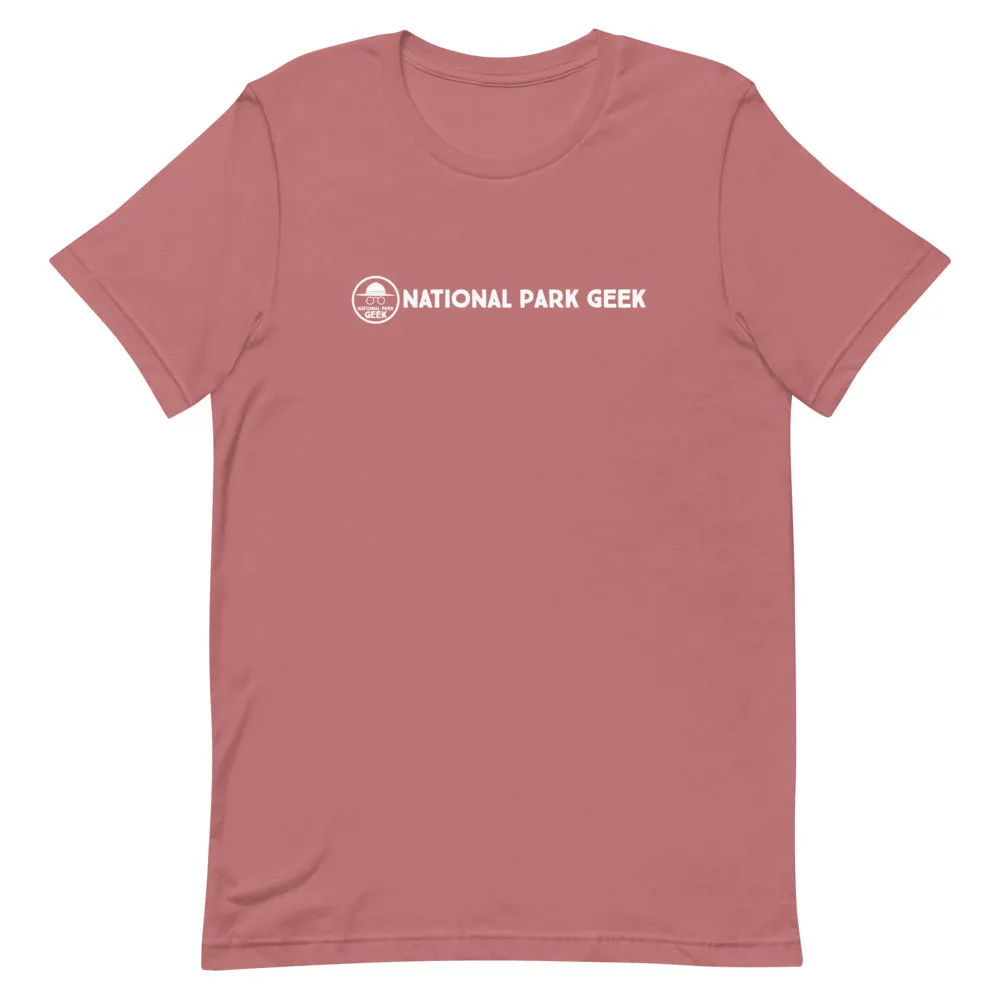 National Park Geek White In-Line T-Shirt