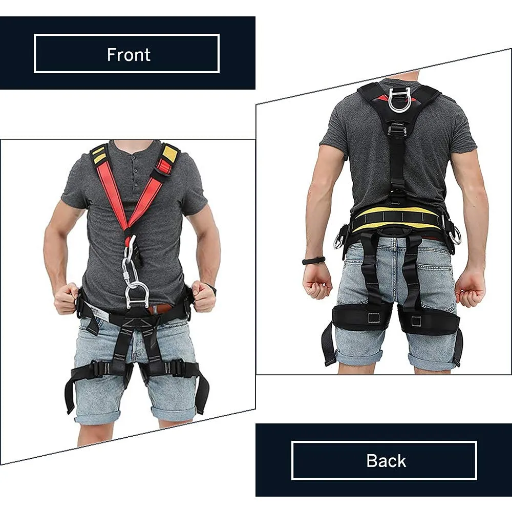 NewDoar Climbing Harness full Body Caving Rock Climbing Rappelling Equipment