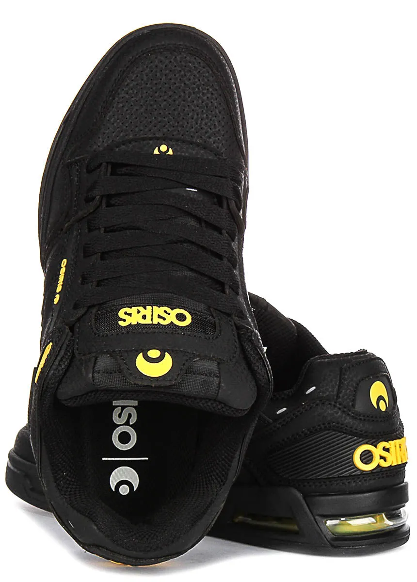 Osiris Peril In Black Yellow For Men