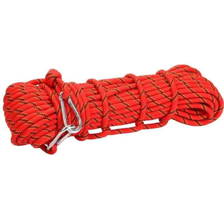 Outdoor Rock Climbing Safety Rope 10M with 2 Hooks