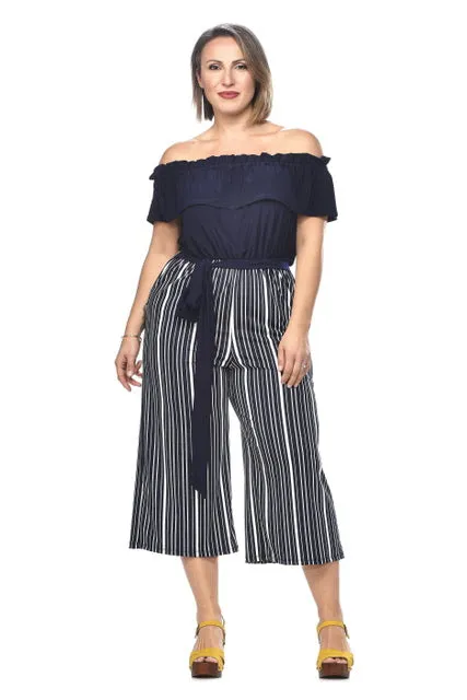 Peasant Top Capri Jumpsuit