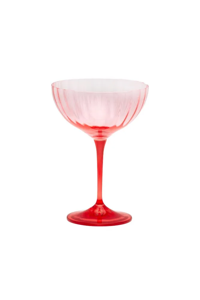 Pink Champagne Glass