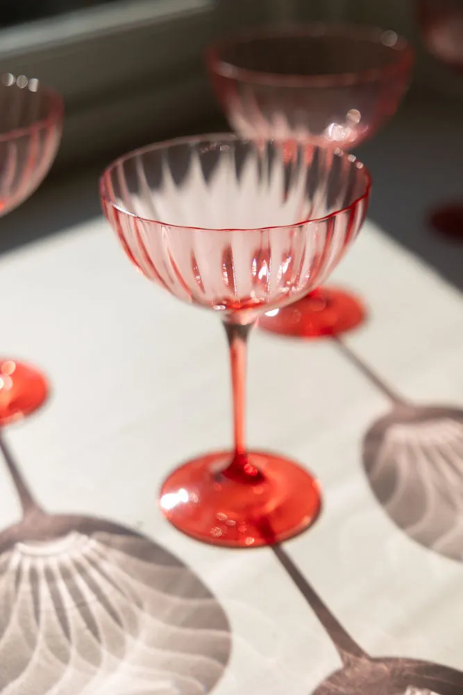 Pink Champagne Glass