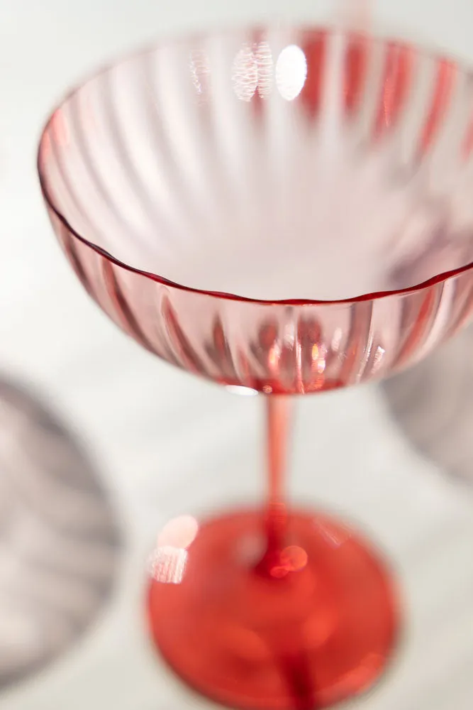 Pink Champagne Glass