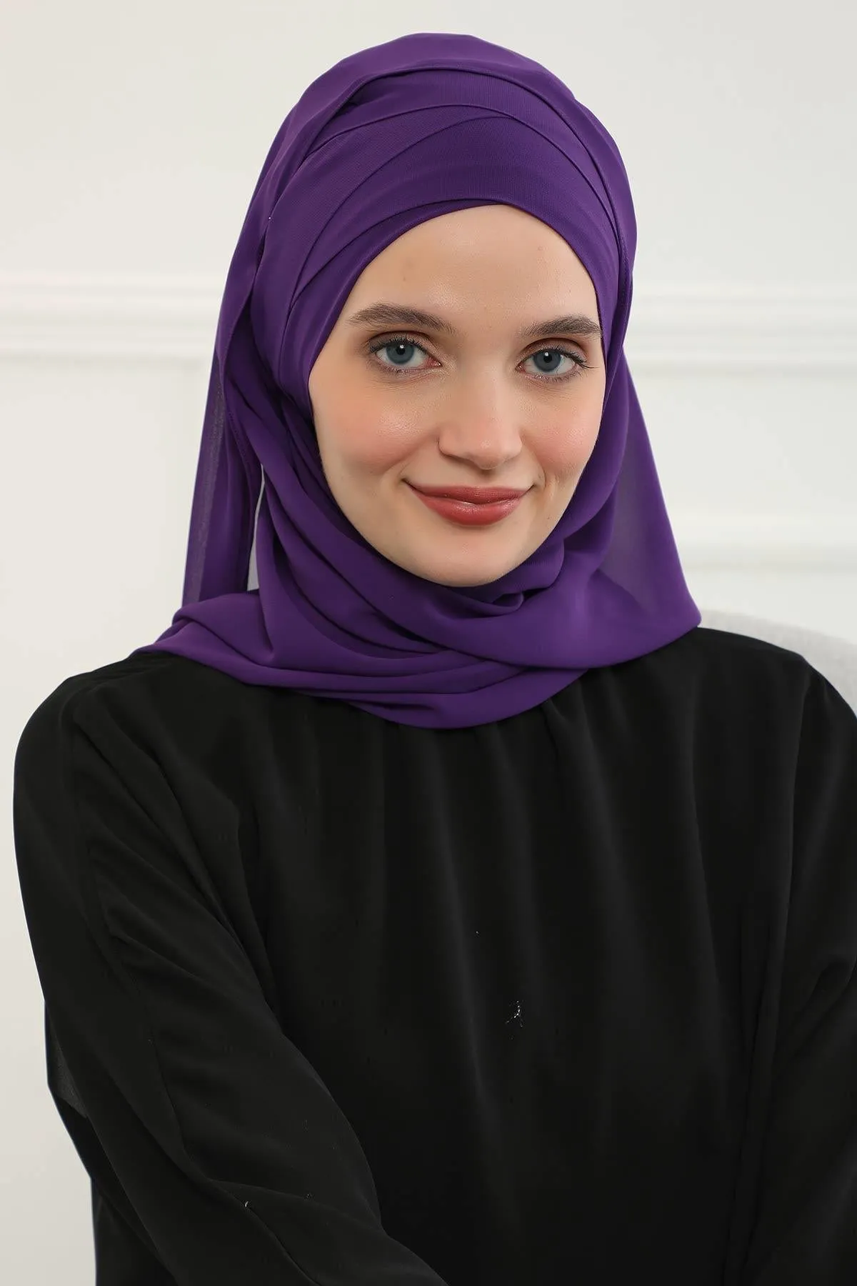 Premium Chiffon Shawl Hijab for Everyday Wear, Lightweight Breathable Women's Headscarf, Soft Chiffon Hijab Scarf for Women,CPS-15