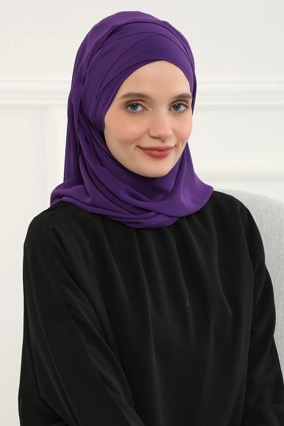 Premium Chiffon Shawl Hijab for Everyday Wear, Lightweight Breathable Women's Headscarf, Soft Chiffon Hijab Scarf for Women,CPS-15