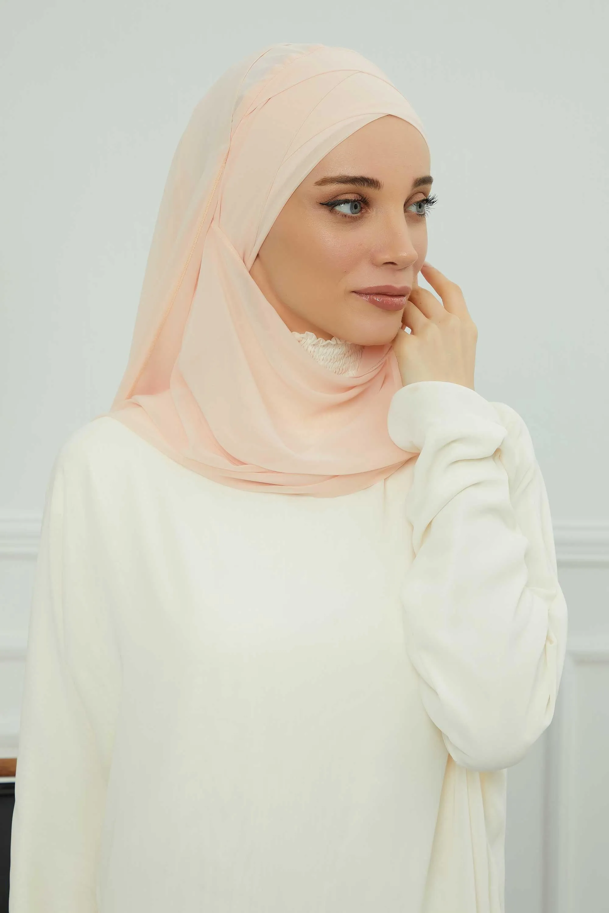 Premium Chiffon Shawl Hijab for Everyday Wear, Lightweight Breathable Women's Headscarf, Soft Chiffon Hijab Scarf for Women,CPS-15