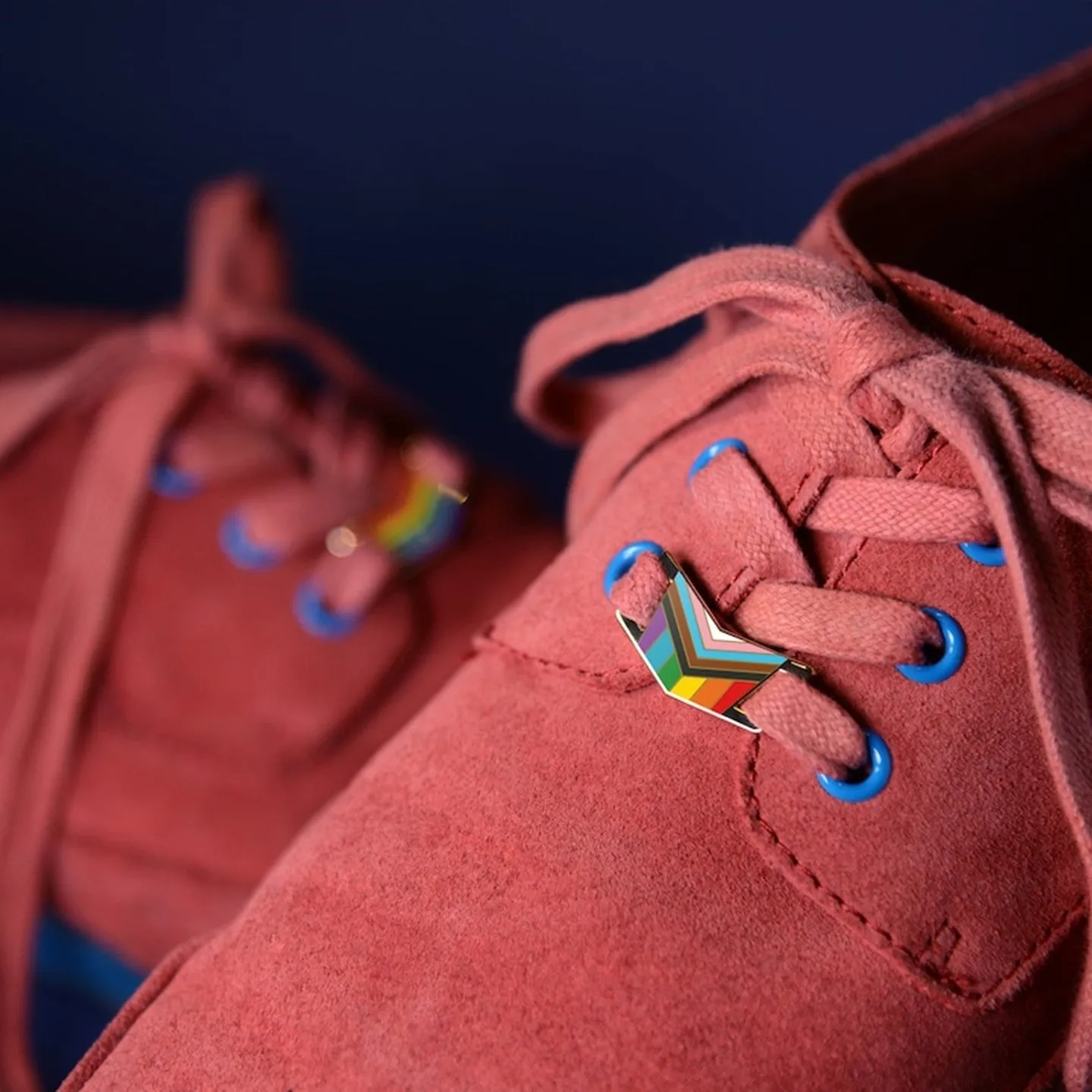 Progress Rainbow Flag Shoelace Locks