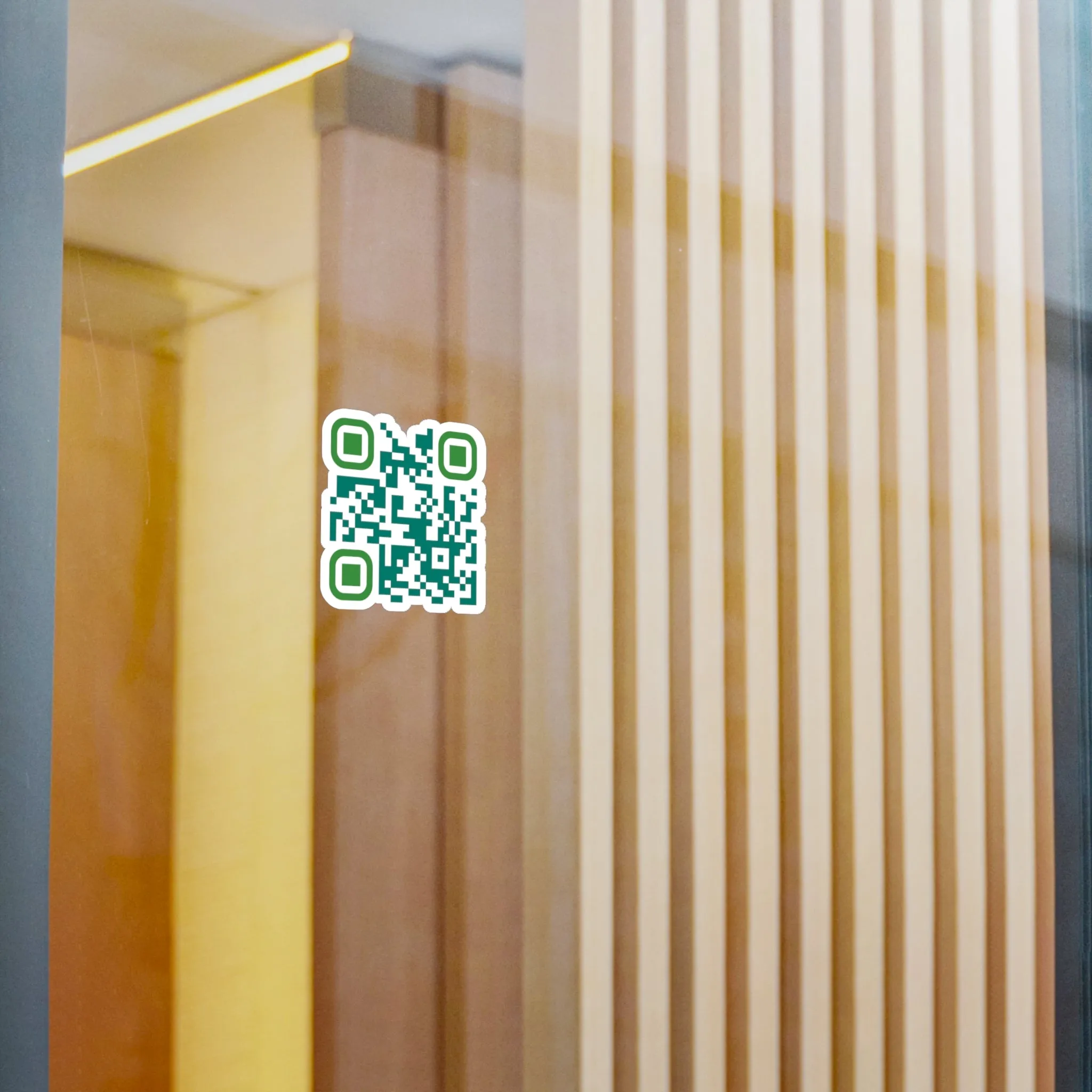 QR Code Waterproof Kiss-Cut Vinyl Decal/Sticker - Compassion is Free