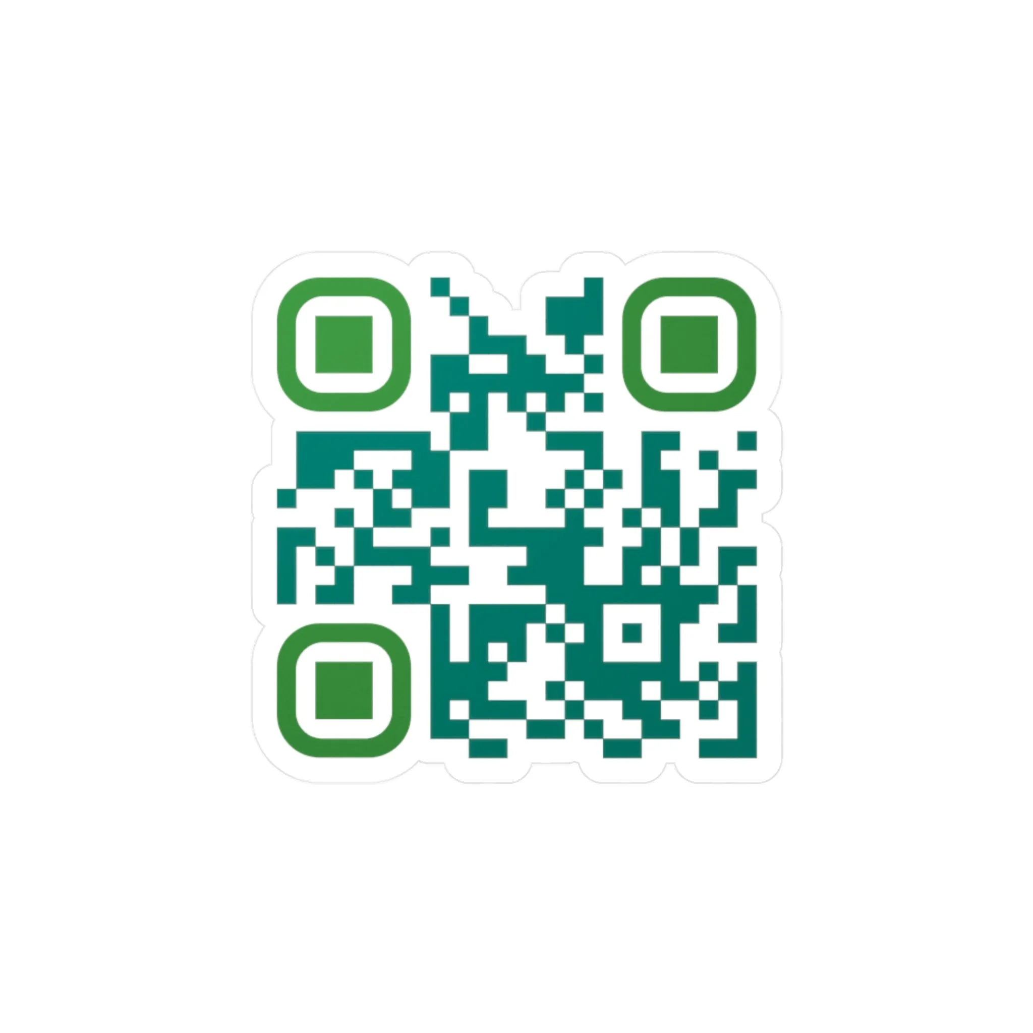 QR Code Waterproof Kiss-Cut Vinyl Decal/Sticker - Compassion is Free