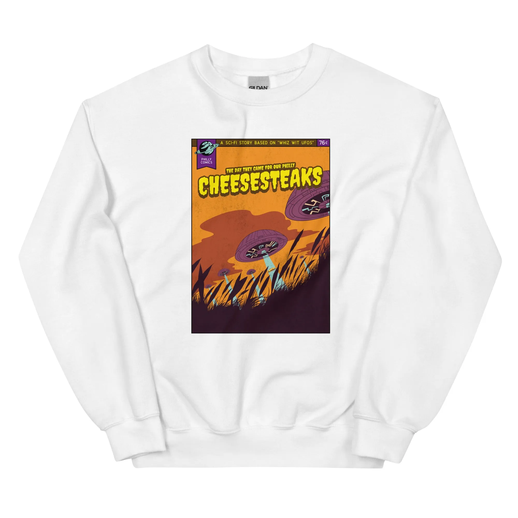 "Philly Comics Cheesesteak Alien Abduction" Sweatshirt