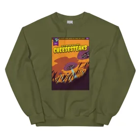 "Philly Comics Cheesesteak Alien Abduction" Sweatshirt