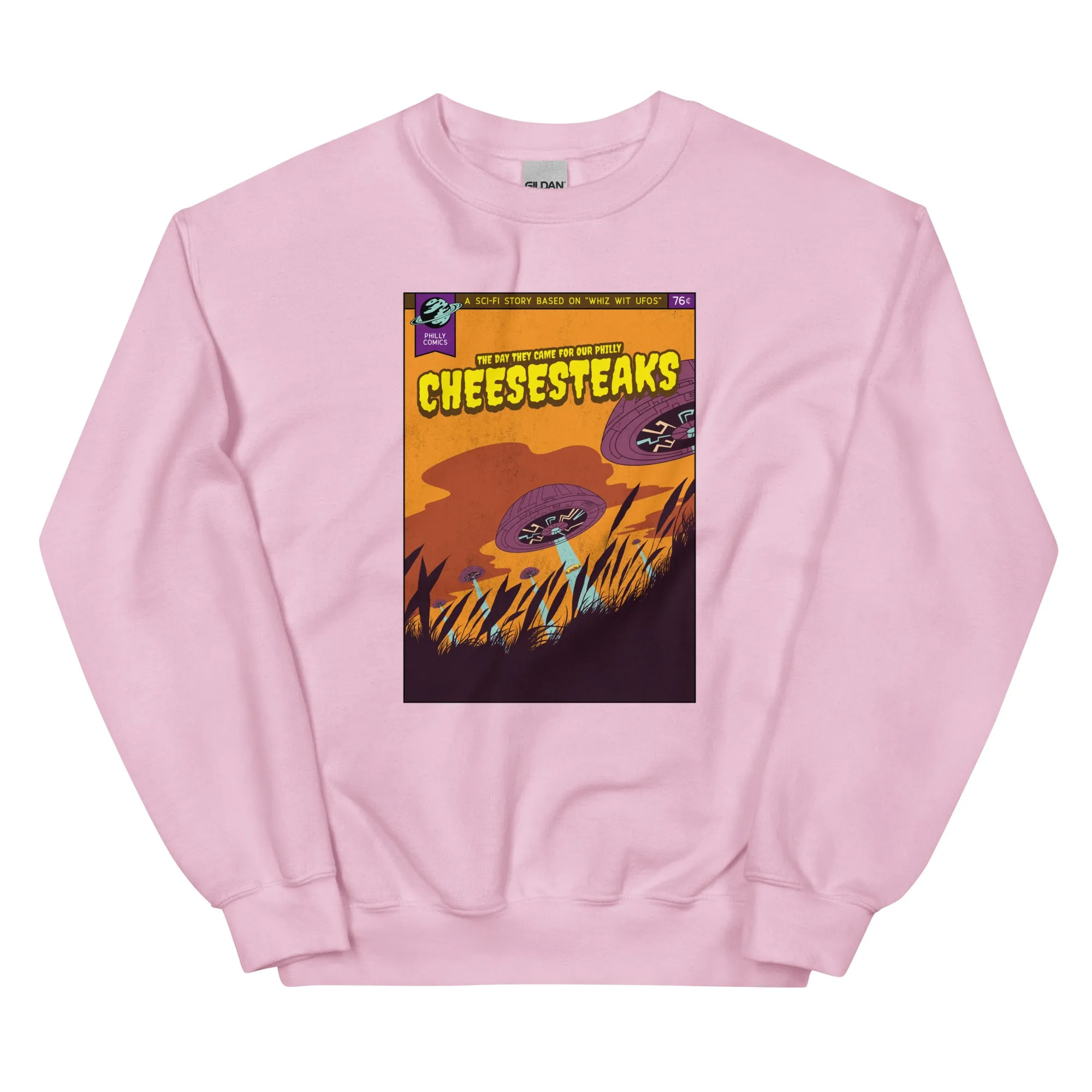 "Philly Comics Cheesesteak Alien Abduction" Sweatshirt