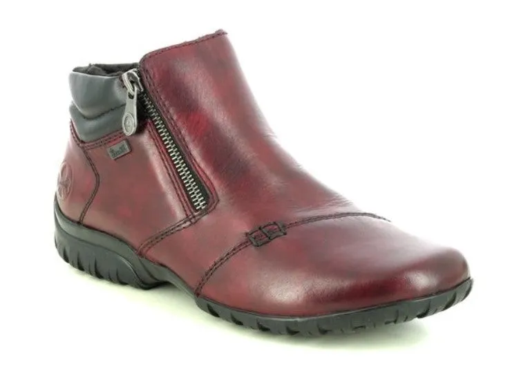 Rieker Womens Boot L4655-35 Red/Black