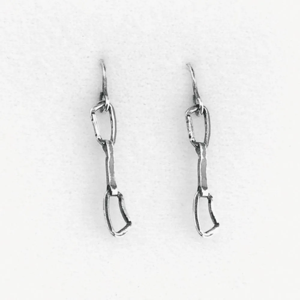 Rock Empire Silver Earrings