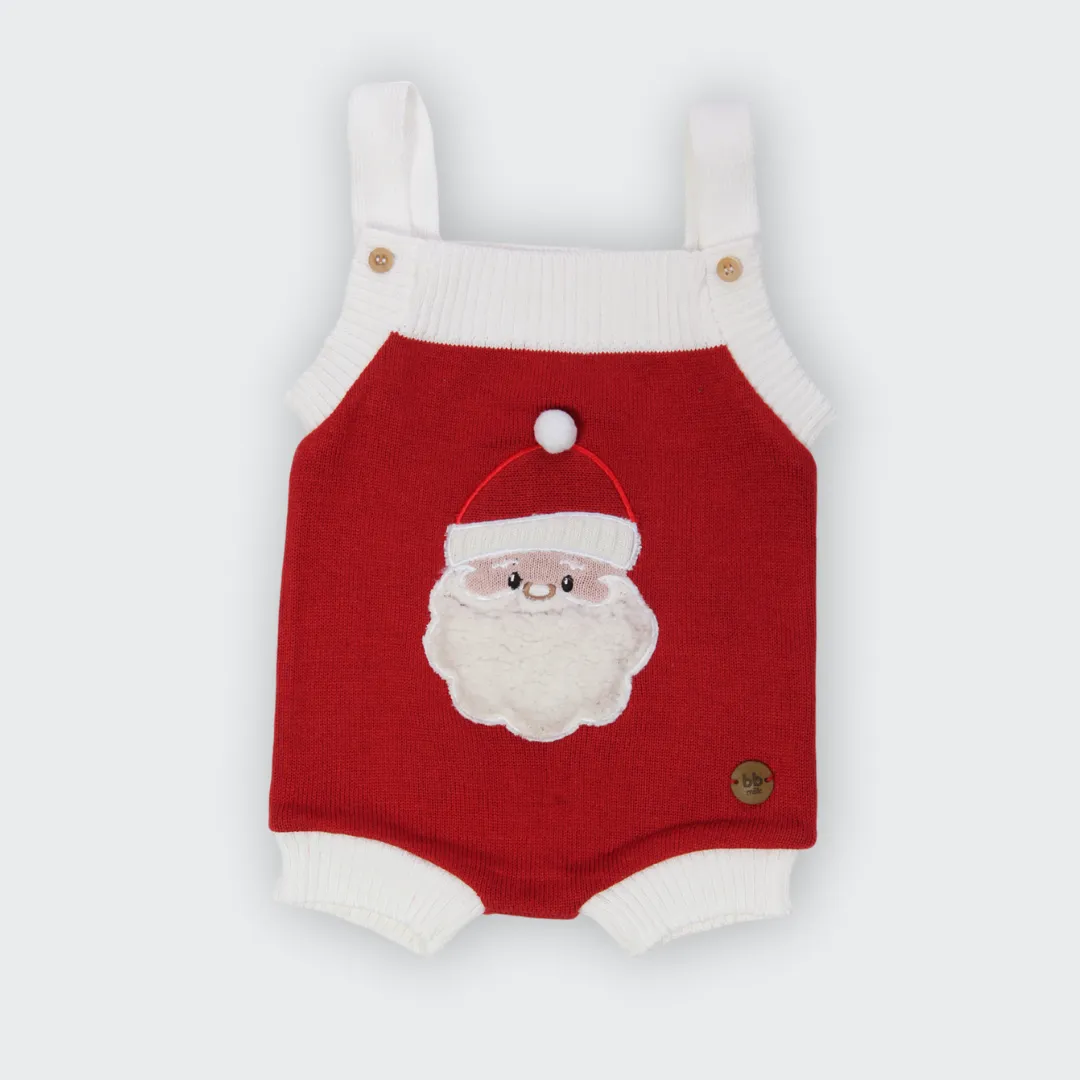 Romper Tricot Papai Noel - Unissex PRÉ VENDA ENVIO DIA 05.11