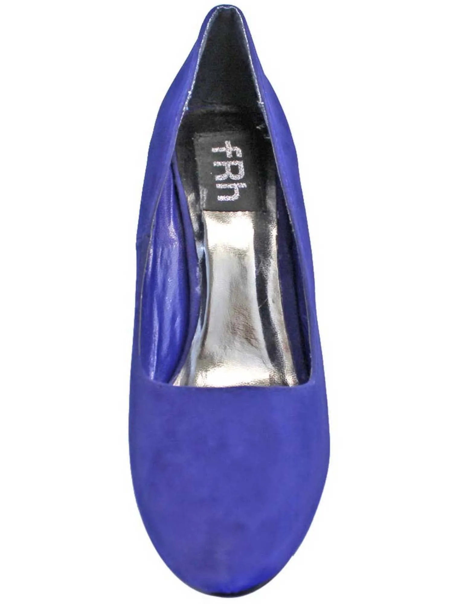 Royal Blue Stiletto Womens Faux Suede Platform Pumps Size 7