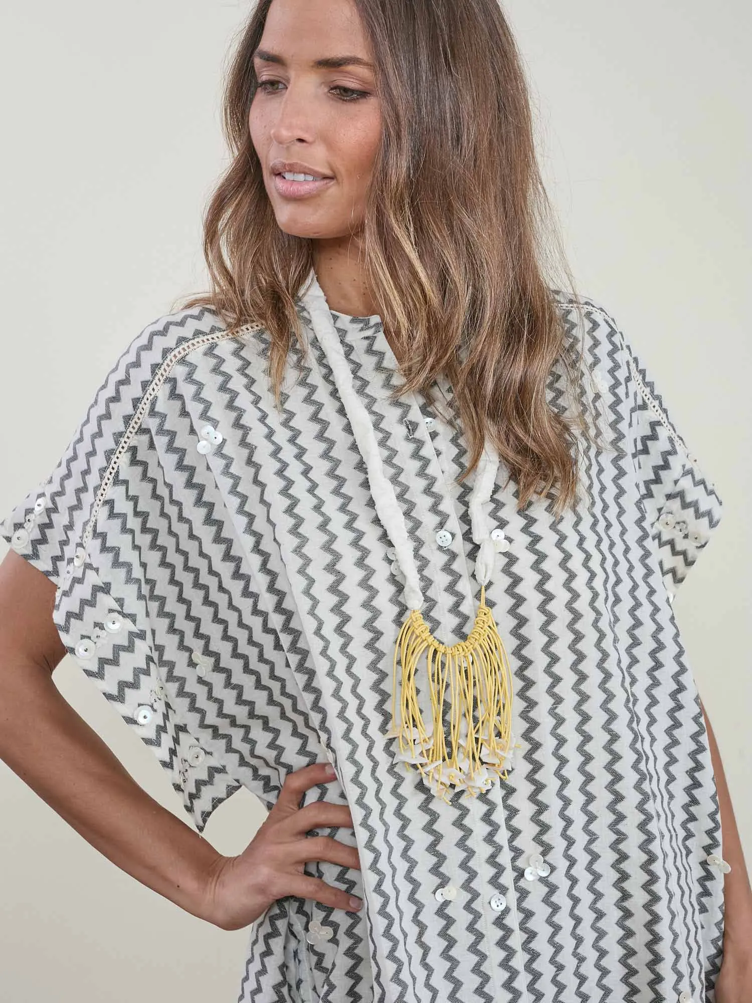 Shankar Tunic Zig-Zag Print