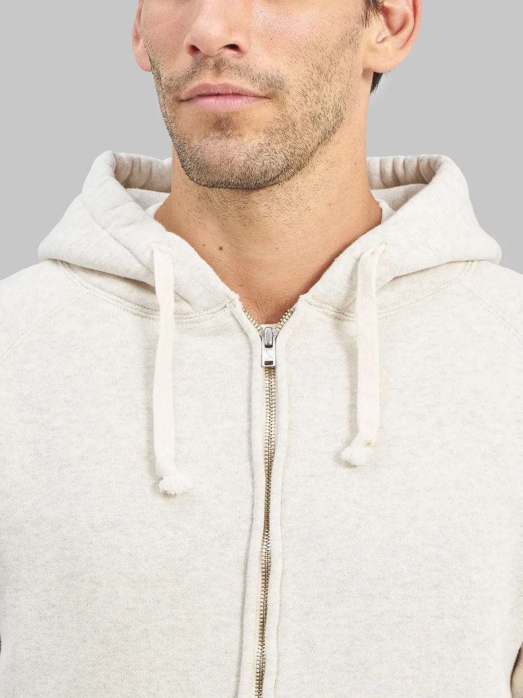 The Strike Gold Loopwheeled Zip Hoodie Oatmeal