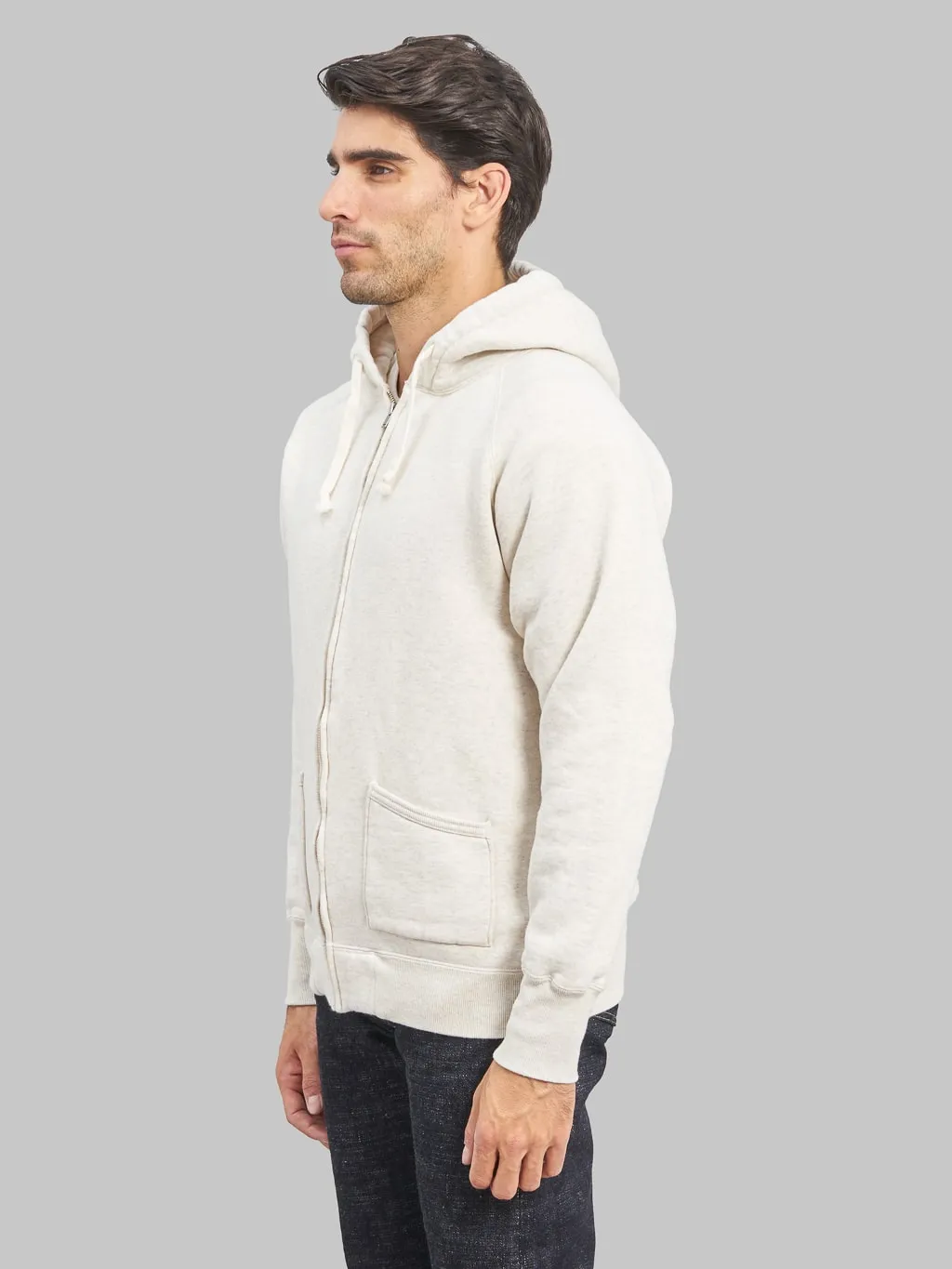 The Strike Gold Loopwheeled Zip Hoodie Oatmeal