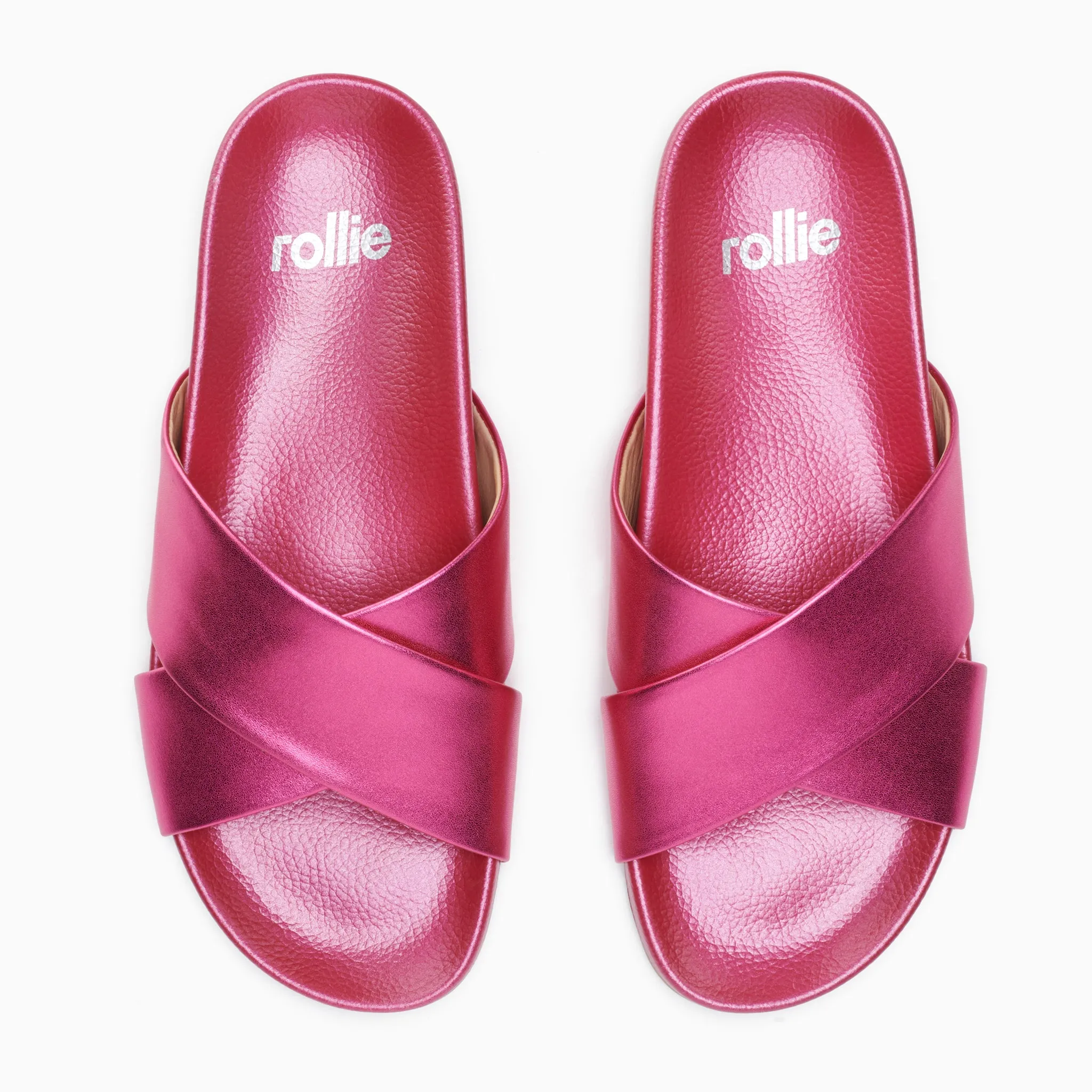 Tide Cross Slide Raspberry Metallic