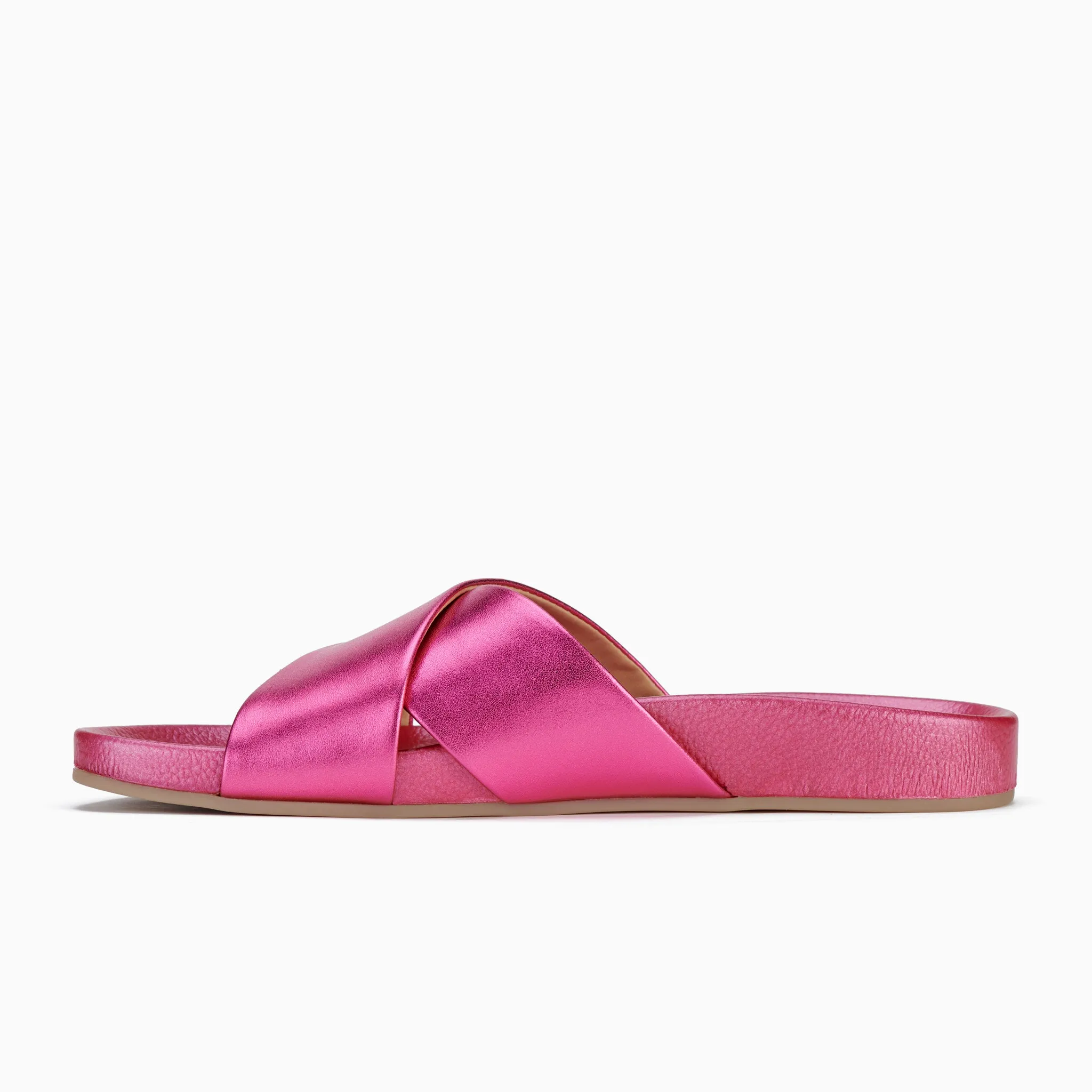 Tide Cross Slide Raspberry Metallic