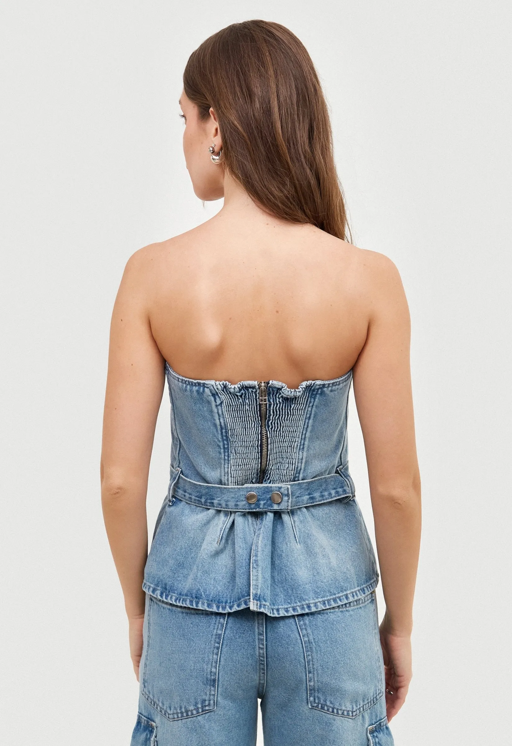 Top Jeans Lucie - Azul Claro