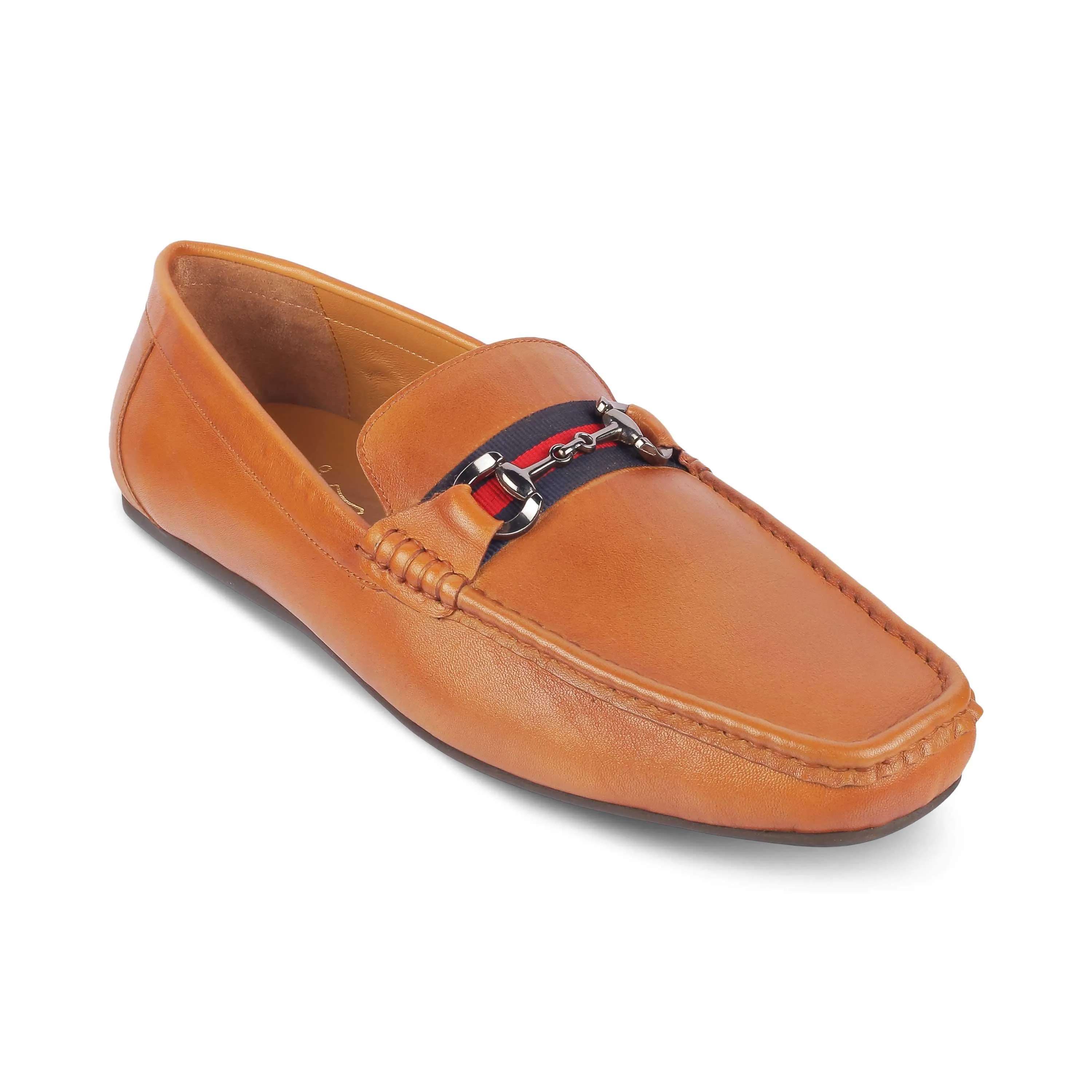 Tresmode Bilbao Tan Men's Leather Loafers