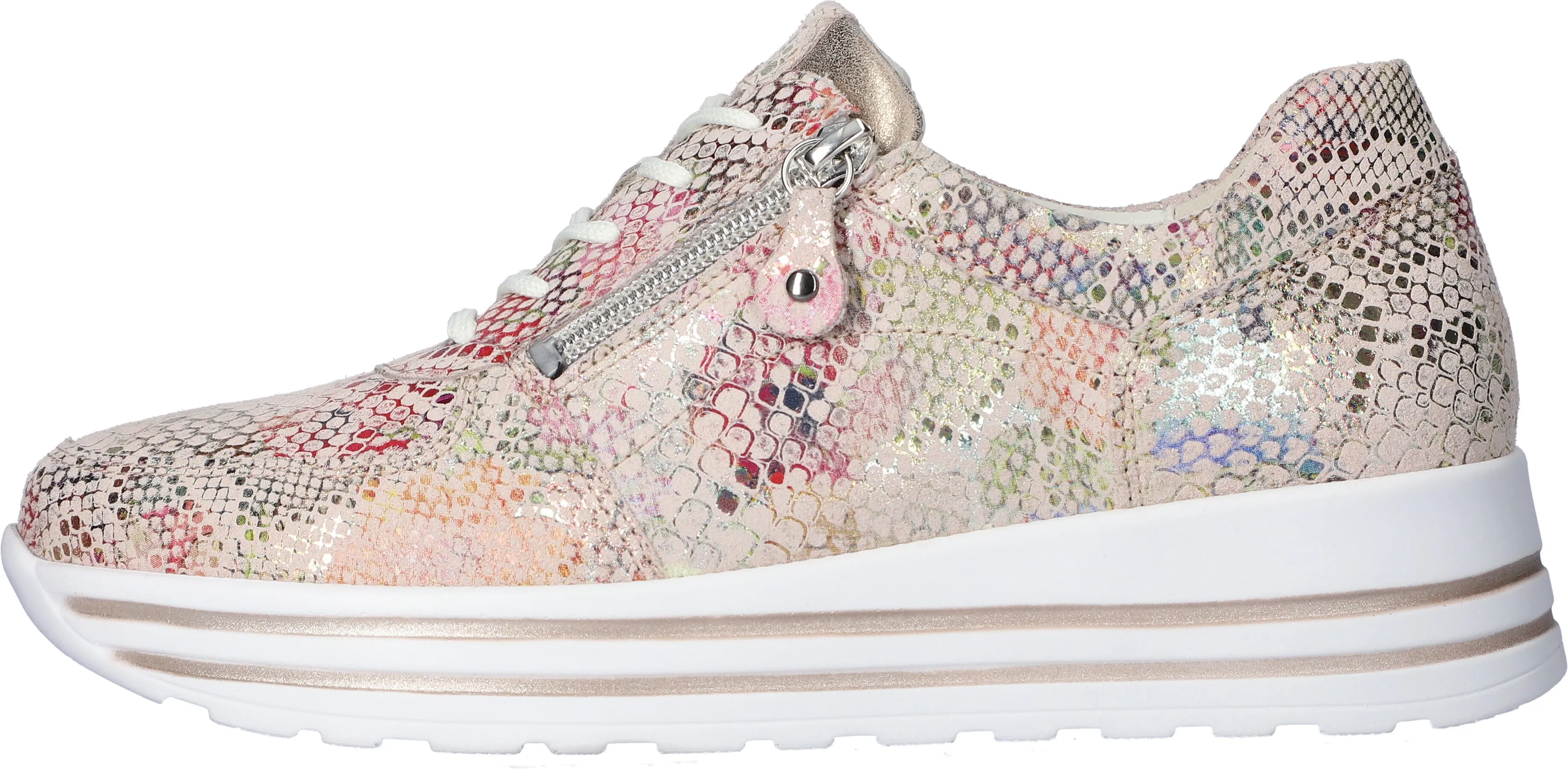 Waldlaufer 758008 214 264 Summer Eclis Leather Multi Print Trainers