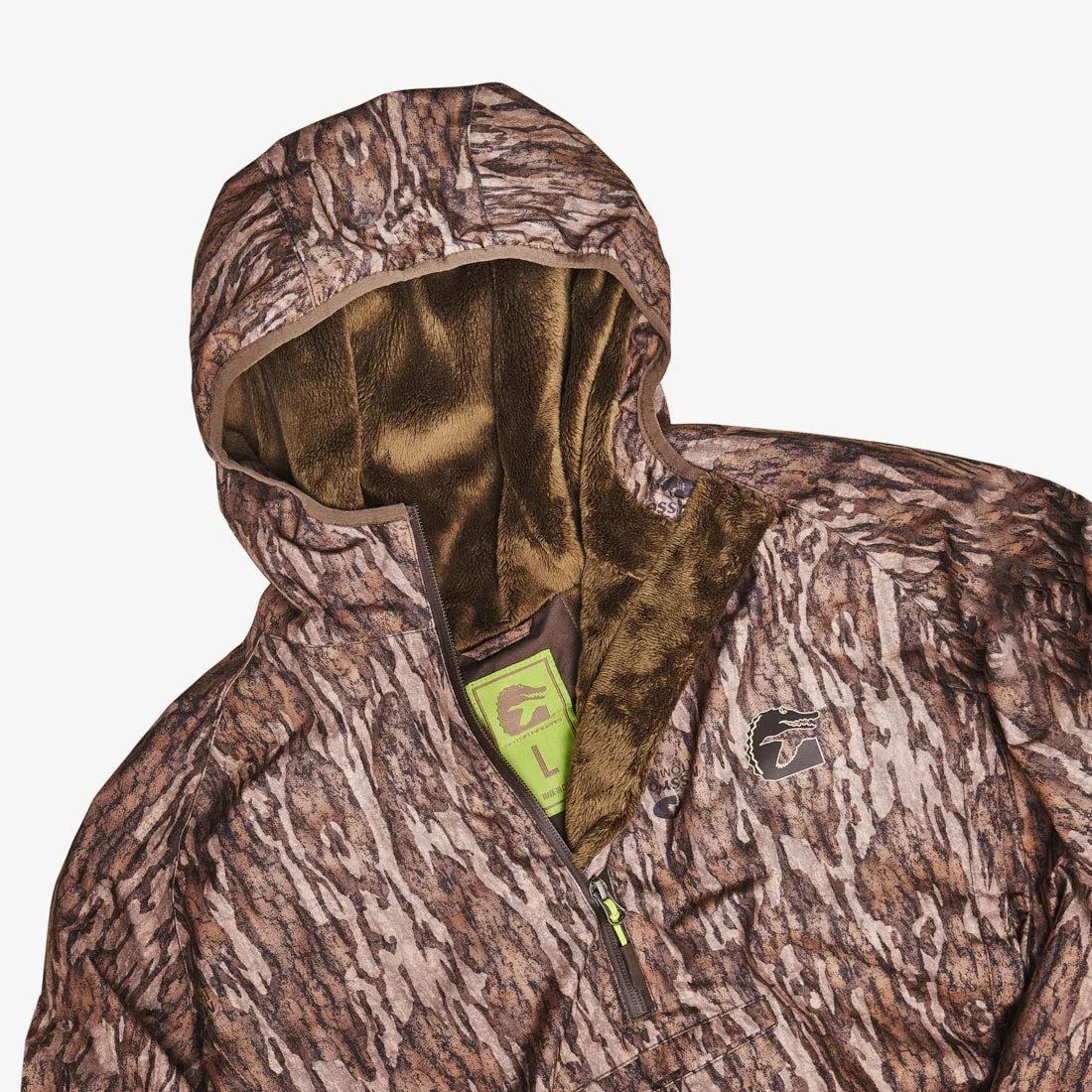 Waterproof 1/2 Zip Bog Hoodie | Mens - Mossy Oak Bottomland by Gator Waders