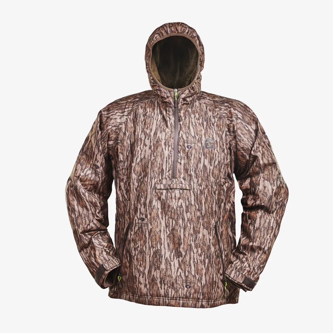 Waterproof 1/2 Zip Bog Hoodie | Mens - Mossy Oak Bottomland by Gator Waders