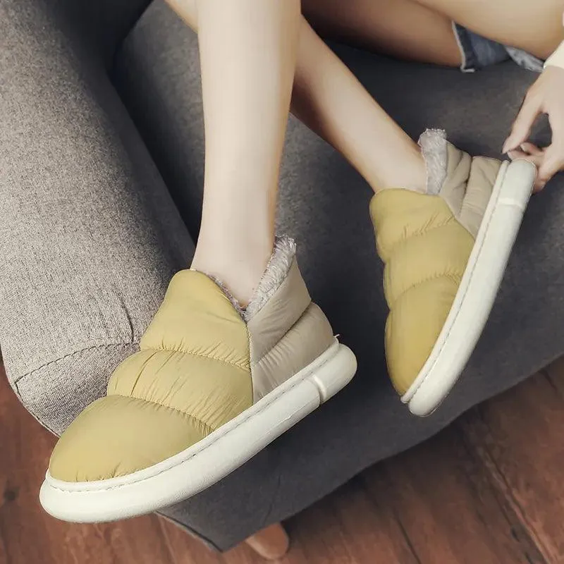 Waterproof Plush Slip-on Shoes